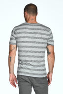 Men's Princeton Wide Pocket V-Neck Stripe Tee - view 11