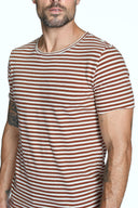 Men's Brolin Raw Neck Crew Stripe Tee - view 6