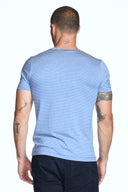 Men's Brolin Raw Neck Crew Stripe Tee - view 9
