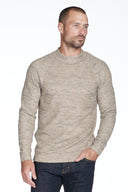 Men's Soft Knit Melange Wide Neck Pullover Sweater - view 18