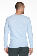 Men's Linen Blend Wide Cuff Long Sleeve Tee — Mika Jaymes (view 3)