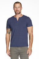 Men's Cross V-Neck Stripe Tee - view 18