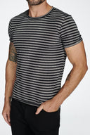 Men's Brolin Raw Neck Crew Stripe Tee - view 2