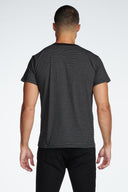 Men's Relaxed Contrast Crew Neck Stripe Tee - view 9