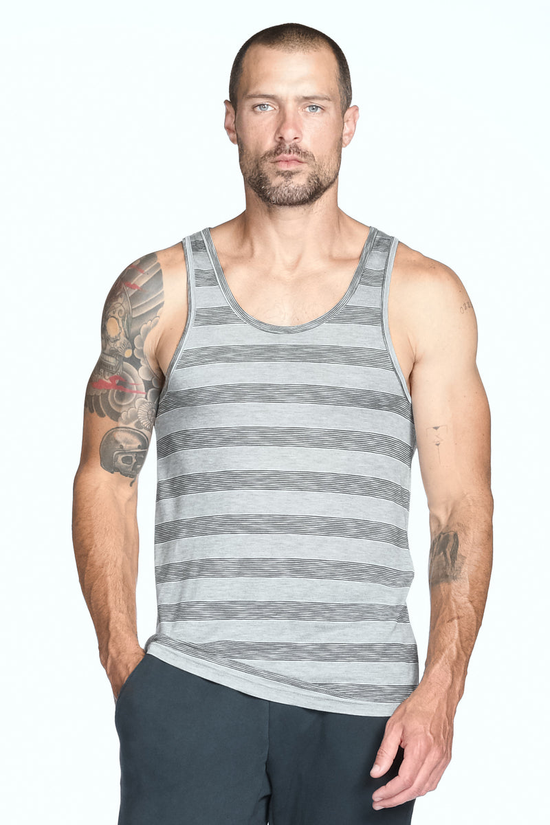 Men's Westbrook Stripe Tank — London Wide Stripe