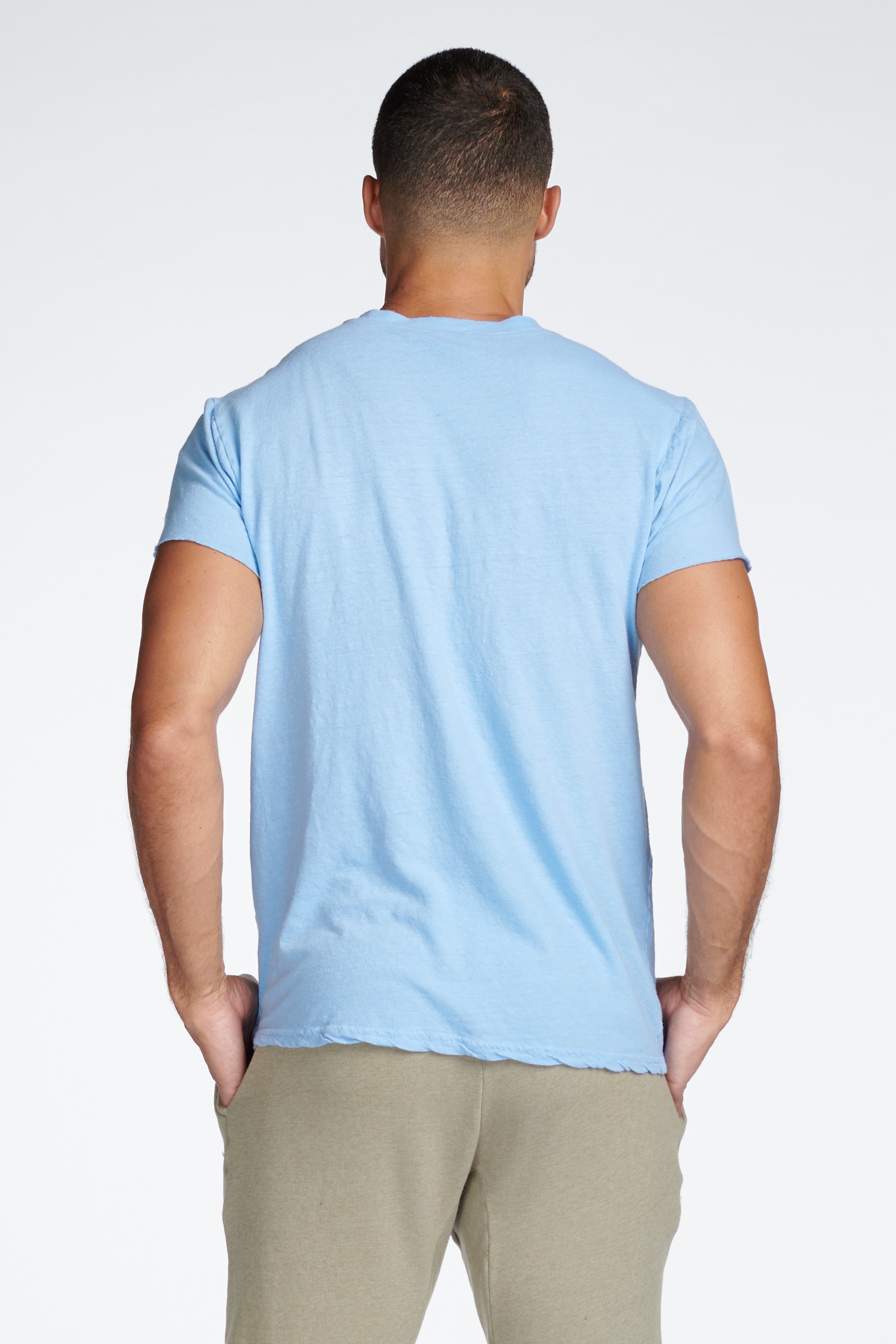 Men's Cotton Linen Pocket Tee – Mika Jaymes