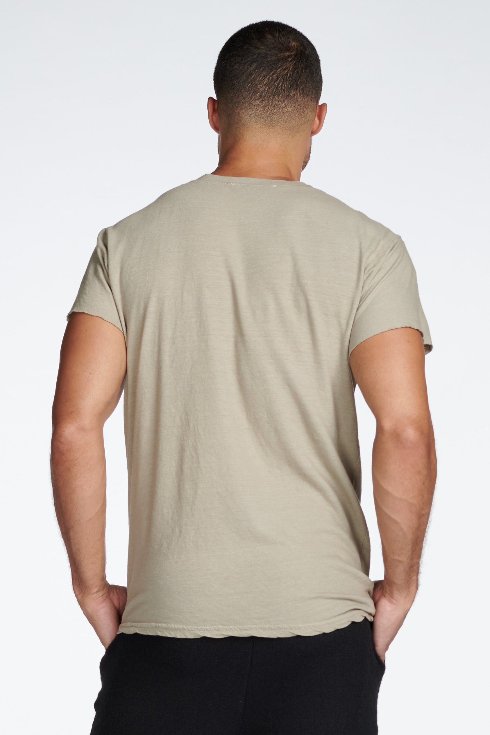 Men's Cotton Linen Pocket Tee – Mika Jaymes
