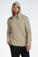 Men's Linen Blend Long Sleeve Hoodie - view 9