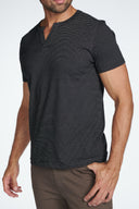 Men's Cross V-Neck Stripe Tee - view 20