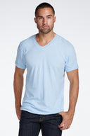 Men's Cotton Linen V-Neck Tee - view 17
