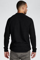 Men's Soft Knit Melange Wide Neck Pullover Sweater - view 25