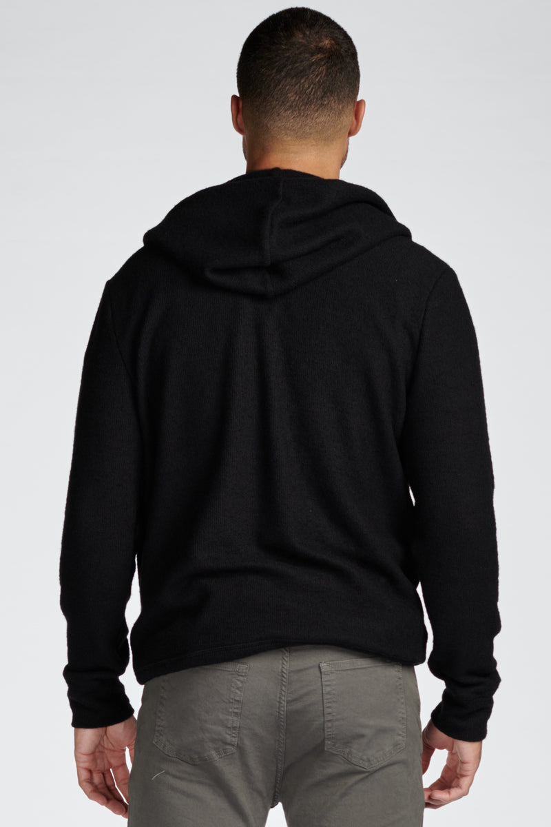 Ivory melange Padded hoodie - Buy Online