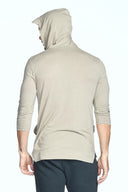 Men's 3/4 Sleeve Cowl Neck Visor Hoodie - view 26