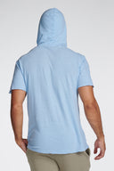 Men's Linen Blend Short Sleeve Hoodie - view 19