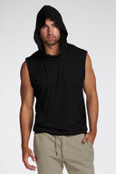 Men's Sleeveless Tri-Blend Hoodie - view 9