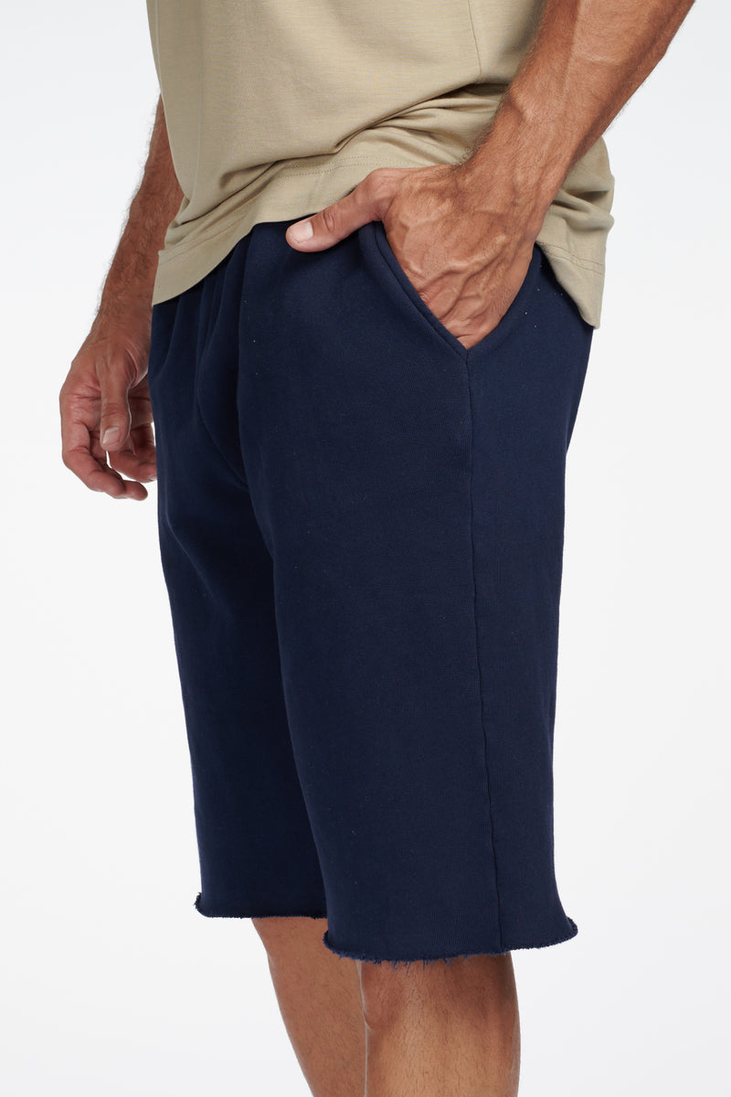 Men's Briggs Velour Back French Terry Short — Navy