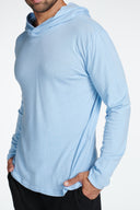 Men's Linen Blend Long Sleeve Hoodie - view 12