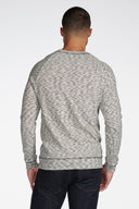 Men's Pullover Sweater - Variegated Ivory/Black - view 3