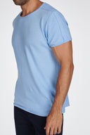Men's Cotton Linen Patch Sleeve Tee - view 20