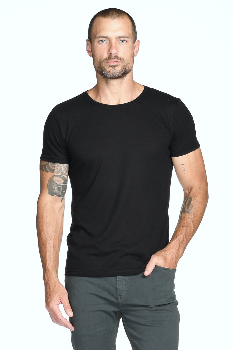 Men's Tri-Blend Crew Tee — Jet Black