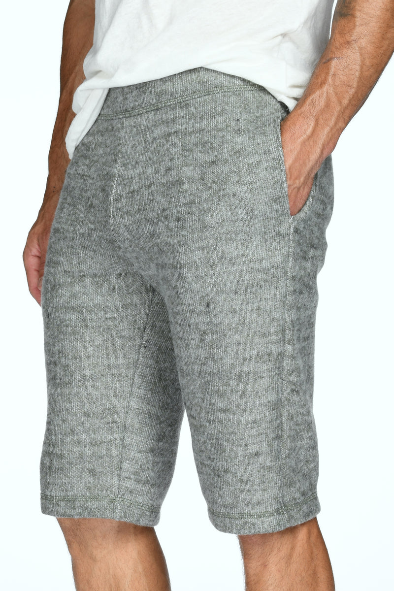 Men's Soft Knit Melange Shorts — Army