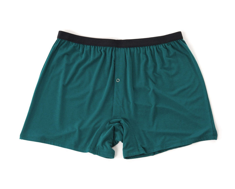 Cotton Modal Exposed Waistband Boxer College Green/Gold S by Polo