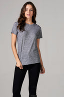 Women's Crew Neck Tee - Mini Stripe