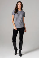 Women's Crew Neck Tee - Mini Stripe - view 3