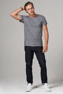 Men's Crew Neck Stripe Tee - Mini Stripe - view 2