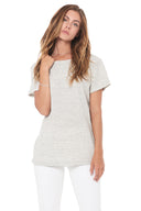 Women's Novelty Texture Crew Neck Tee - Cream Thermal