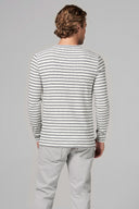 Men's Stripe Pullover Sweater - Navy Stripe - view 2