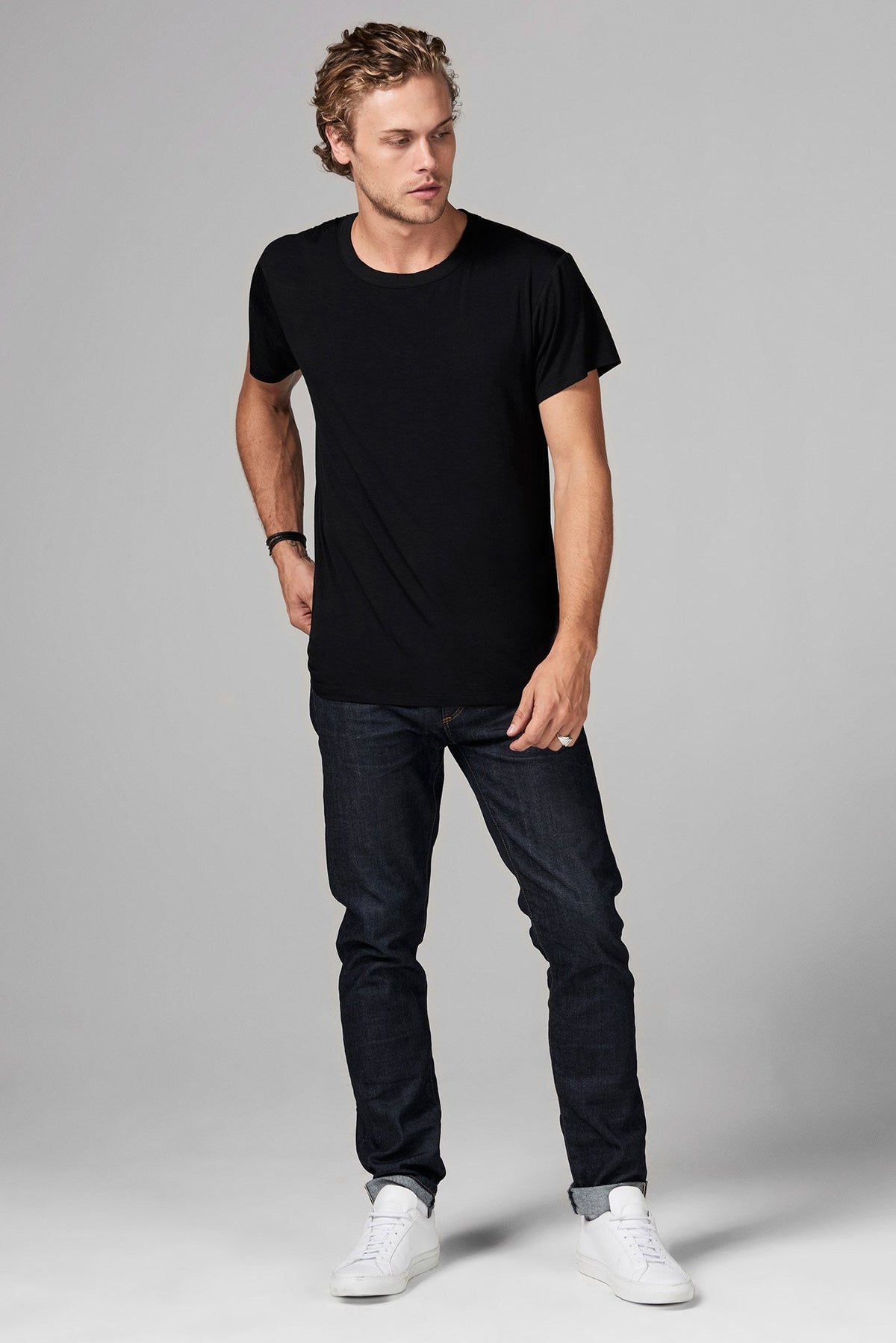 Men's Modal Relaxed Crew Neck Tee | Mika Jaymes
