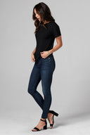 Women's Modal Relaxed Crew Neck Tee - Black - view 5