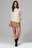Women's Melange Sweater Pullover - Camel - view 2