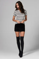 Women's Cross V-Neck Tee - Retro Stripe - view 3