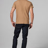 Men's Linen Blend Cross V-Neck Tee