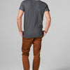 Men's Linen Blend Cross V-Neck Tee