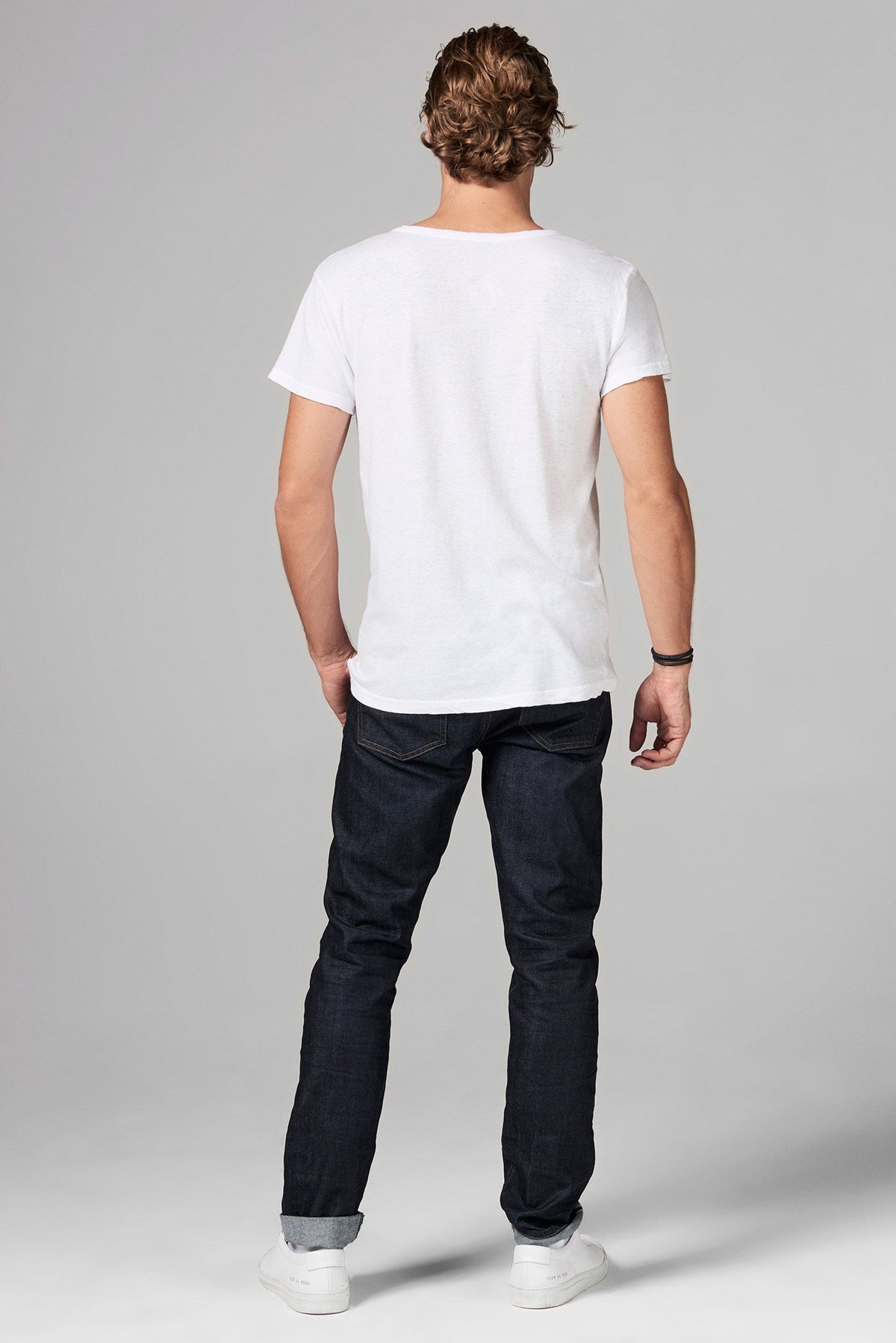 Men's Linen Blend Cross V-Neck Tee – Mika Jaymes