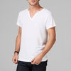 Men's Linen Blend Cross V-Neck Tee