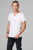 Men's Heavy Cotton Cross V-Neck Tee - view 10