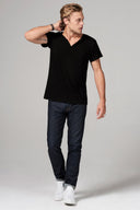Men's Heavy Cotton Cross V-Neck Tee - view 5