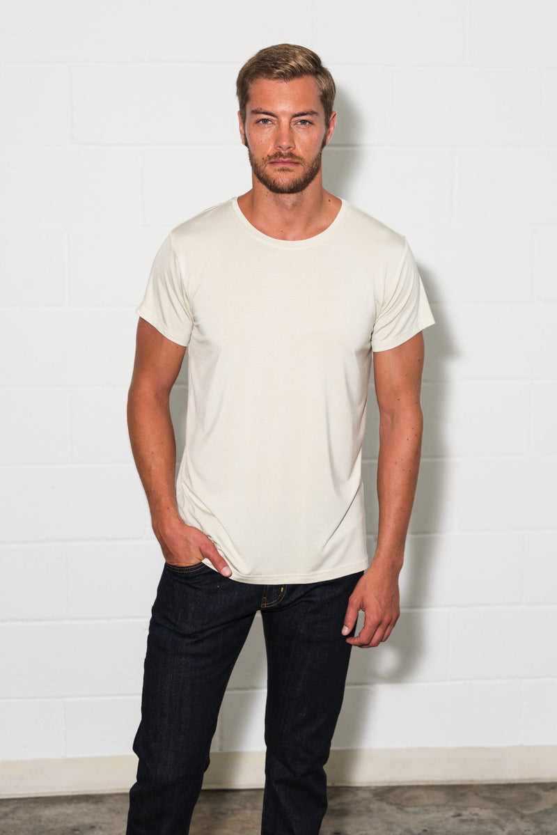 Men's Modal Crew Neck Tee — Clay