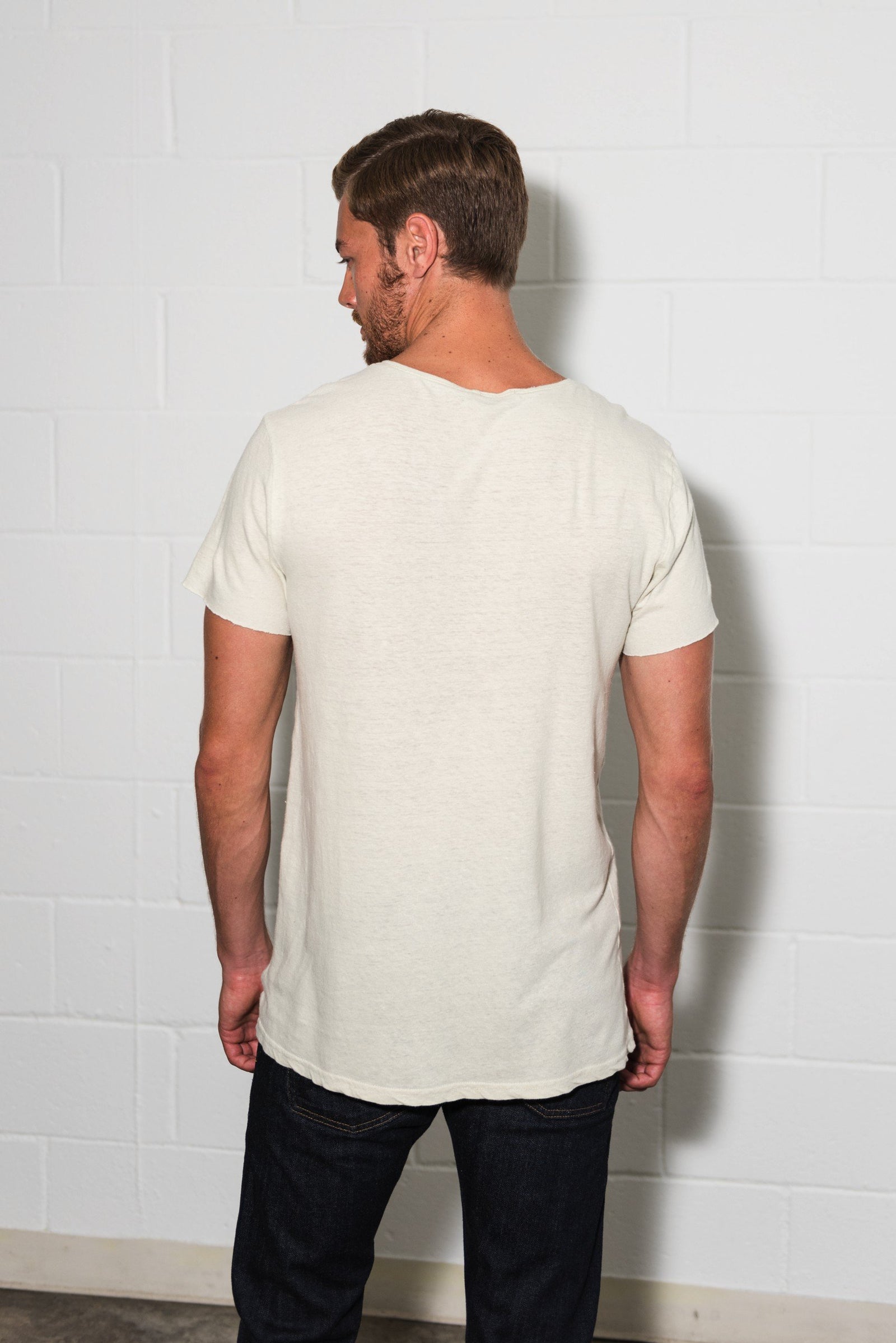 Men's Linen Blend Crew Neck Tee – Mika Jaymes