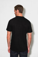 Men's Cotton Linen Snap-Up Mock Neck Tee - view 9