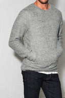 Men's Soft Knit Melange Kangaroo Pocket Pullover Sweater - view 18