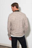 Men's Soft Knit Melange Bomber Jacket - view 25