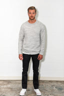 Men's Soft Knit Melange Kangaroo Pocket Pullover Sweater - view 5