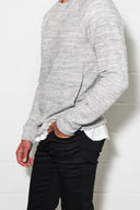 Men's Soft Knit Melange Kangaroo Pocket Pullover Sweater - view 16