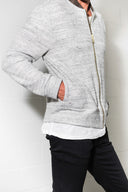 Men's Soft Knit Melange Bomber Jacket - view 23