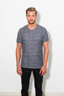 Men's Soft Knit Melange Short Sleeve Crew Tee - view 12